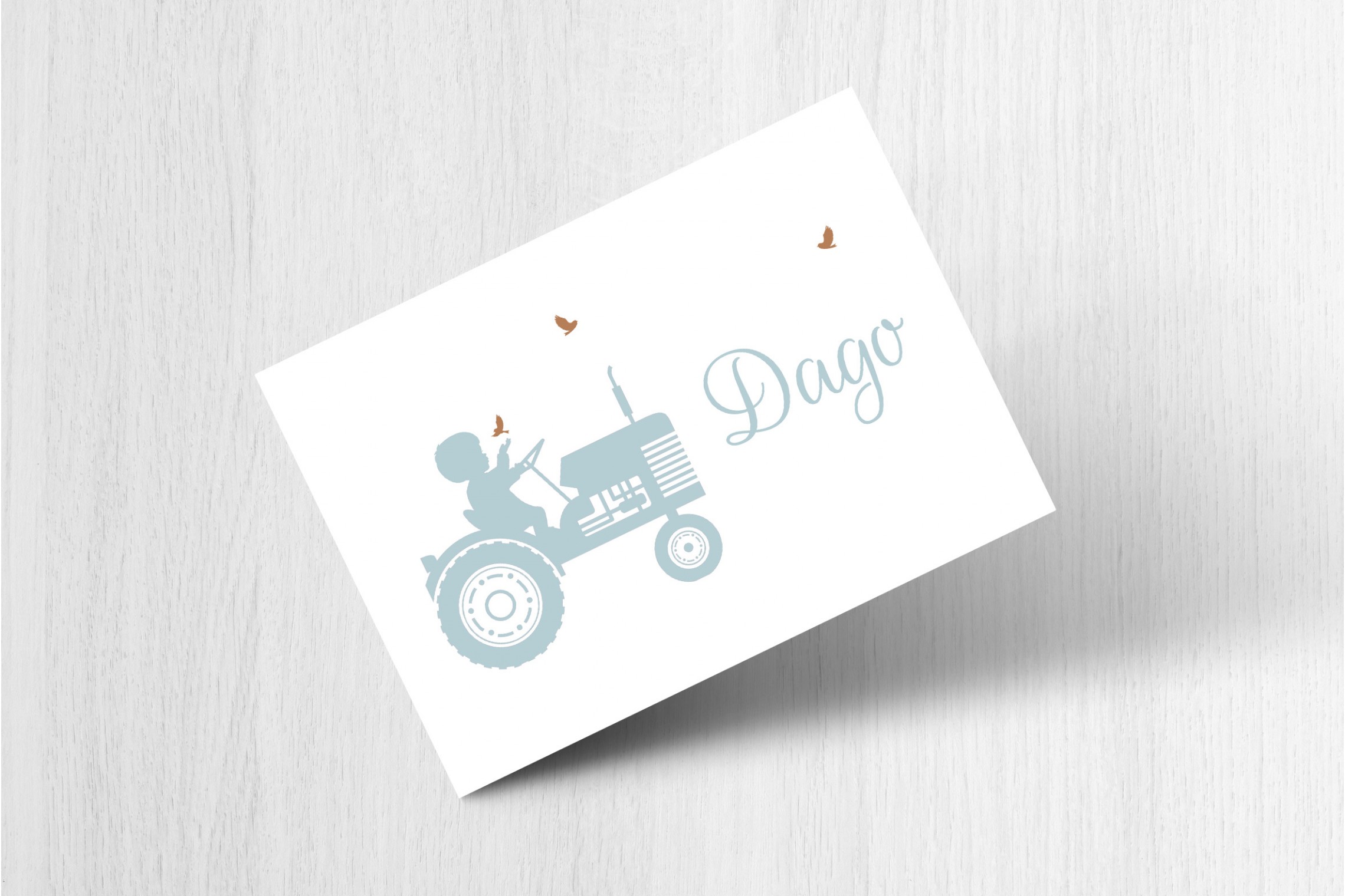 Tractor met vogeltjes
